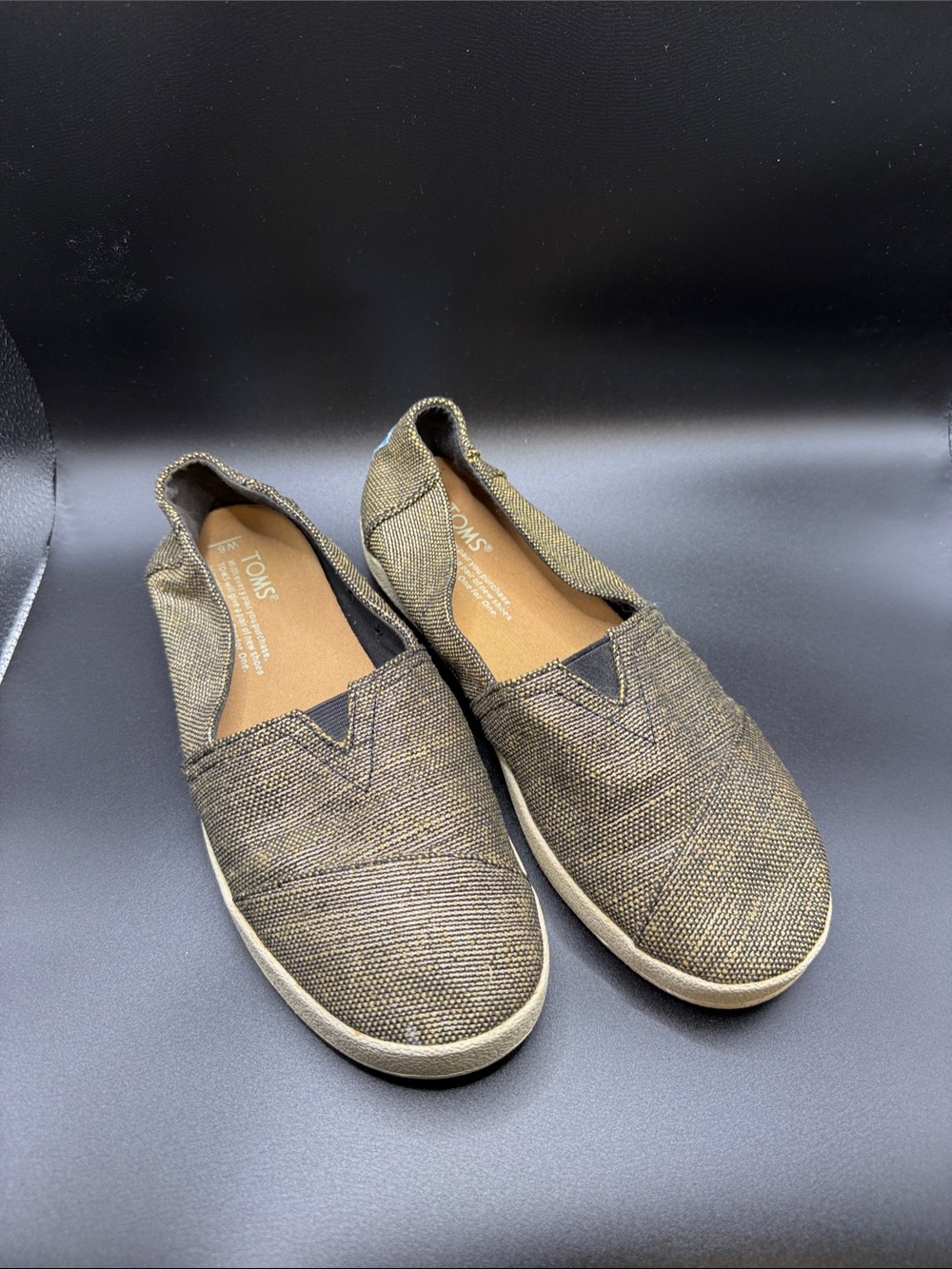 TOMS Men’s Metallic Brown Slip-On Loafers